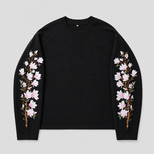 Pink Blossom Embroided Longsleeve