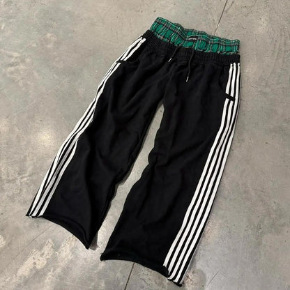 Striped Baggy Sweatpants